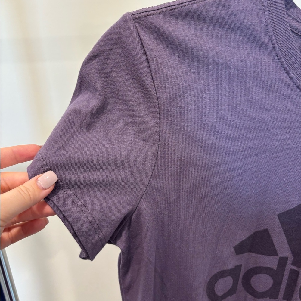 adidas Golf Crewneck T-Shirt in Dusty Purple - Picture 3 of 5